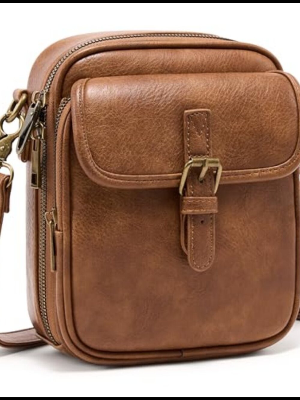 Small Crossbody Bag Vegan Leather Messenger Wallet RFID Anti-Theft